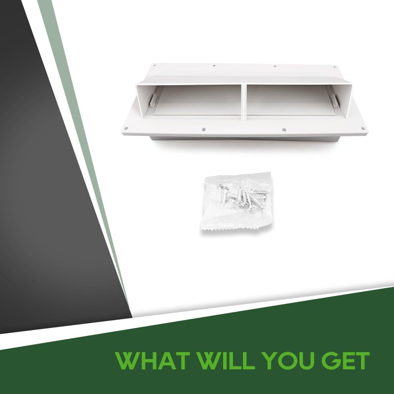 RVGUARD RV Range Hood Exhaust Vent Cover White for Motorhome Trailer (Include 10Pcs Screws) - Image 5